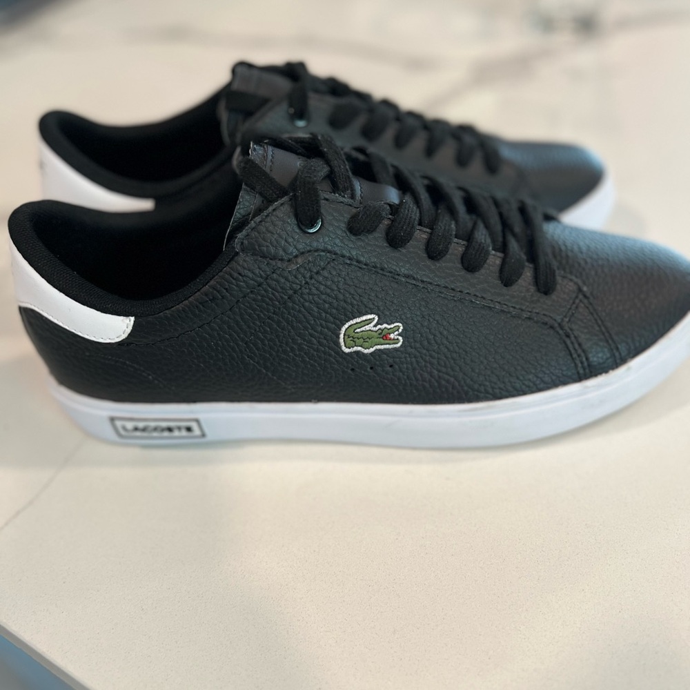 Lacoste Black/White Powercourt sneakers